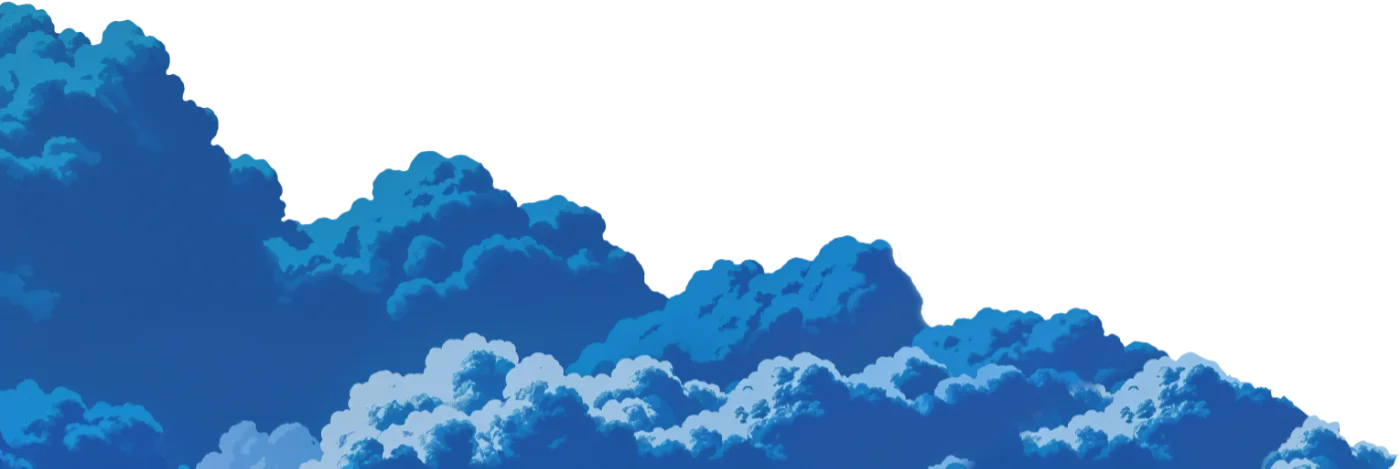 Footer background clouds
