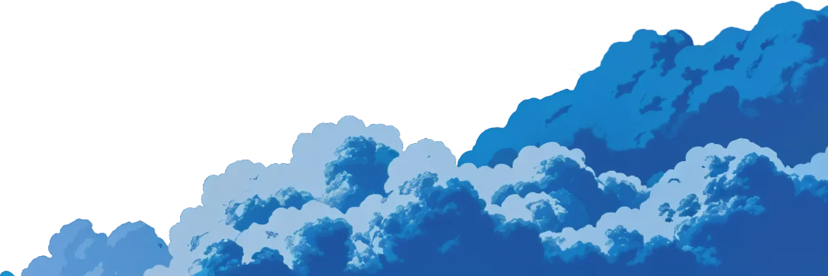 Footer background clouds